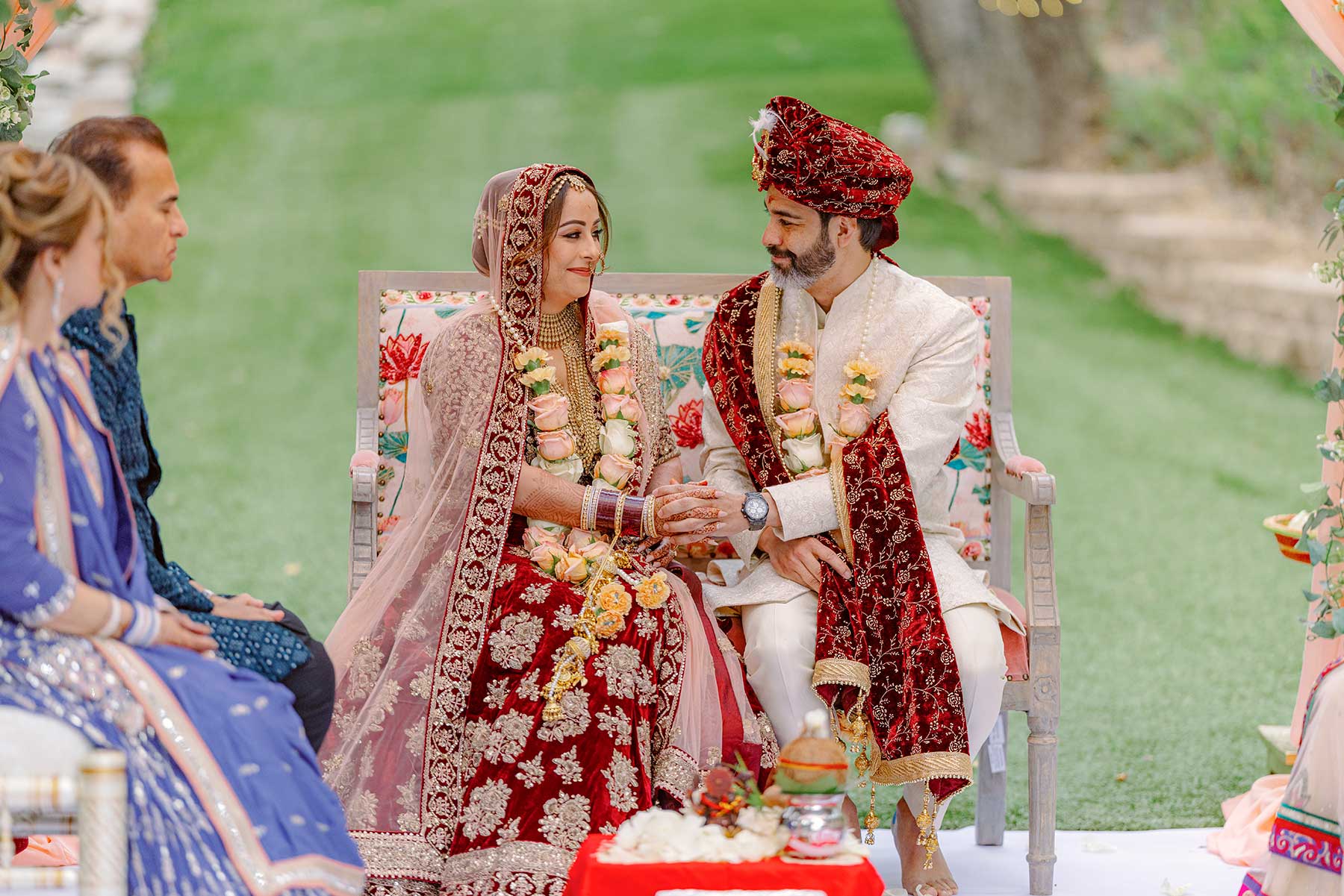 Ceremony 2 Indian wedding at Los Willows