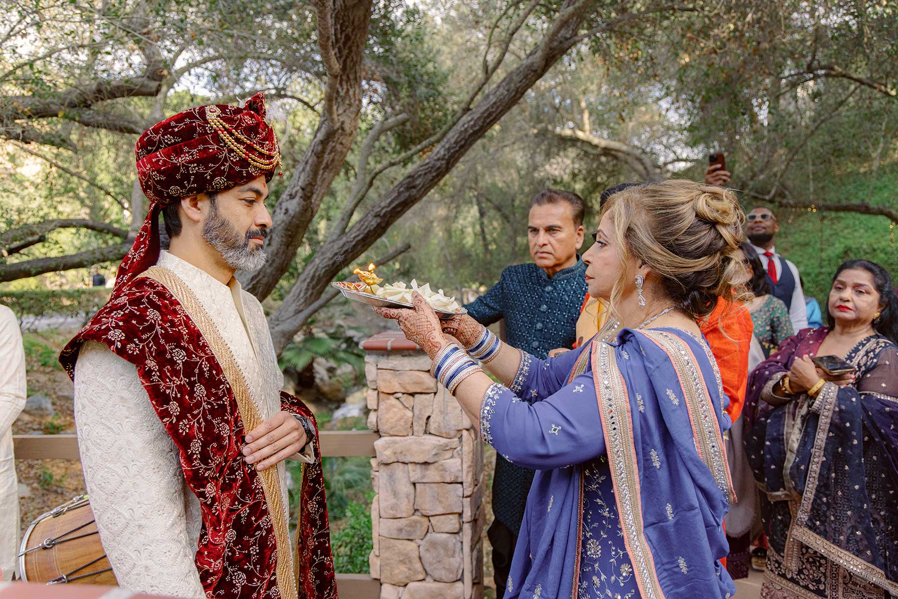 Rituals Indian wedding at Los Willows